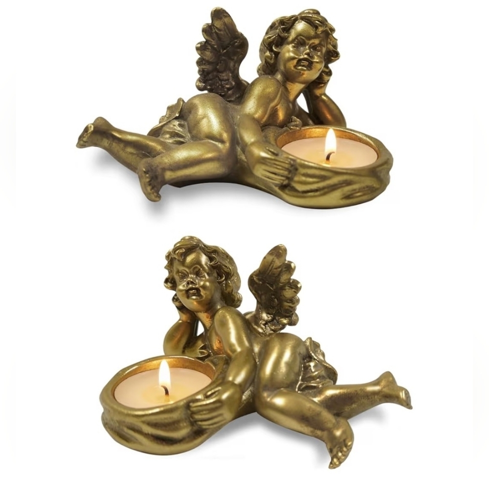 Gold Vintage Candle Holder